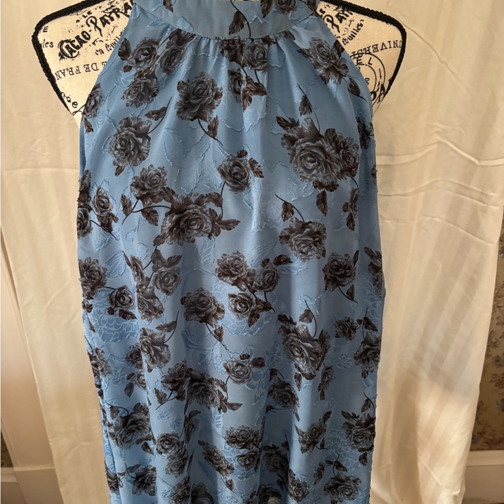 Torrid Blue Floral Halter top